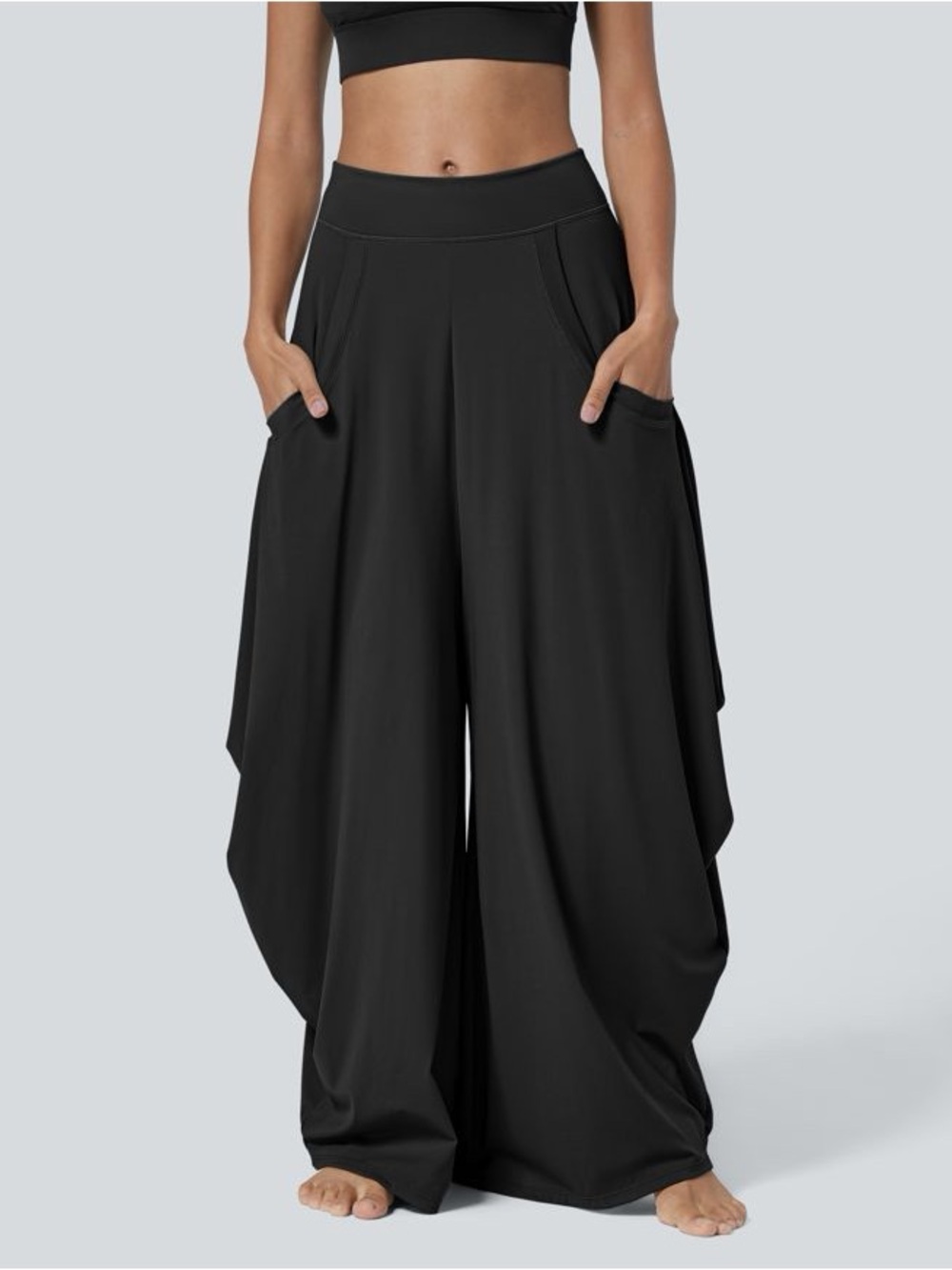 HALARA Airy Draped Wide Leg Baggy Casual